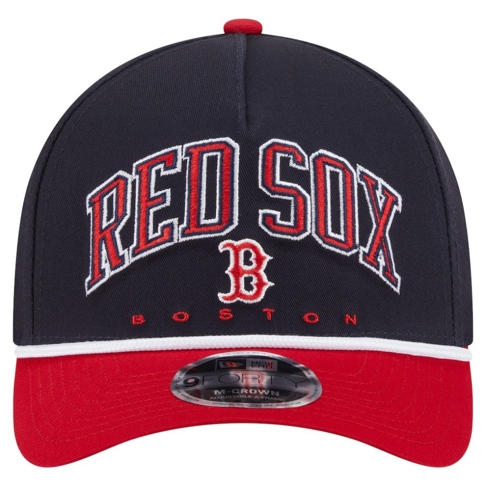 Boston Red Sox New Era Arch 9FORTY A-Frame M-Crown Adjustable Hat - MLB Hats