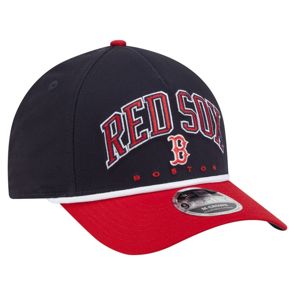 Boston Red Sox New Era Arch 9FORTY A-Frame M-Crown Adjustable Hat - MLB Hats