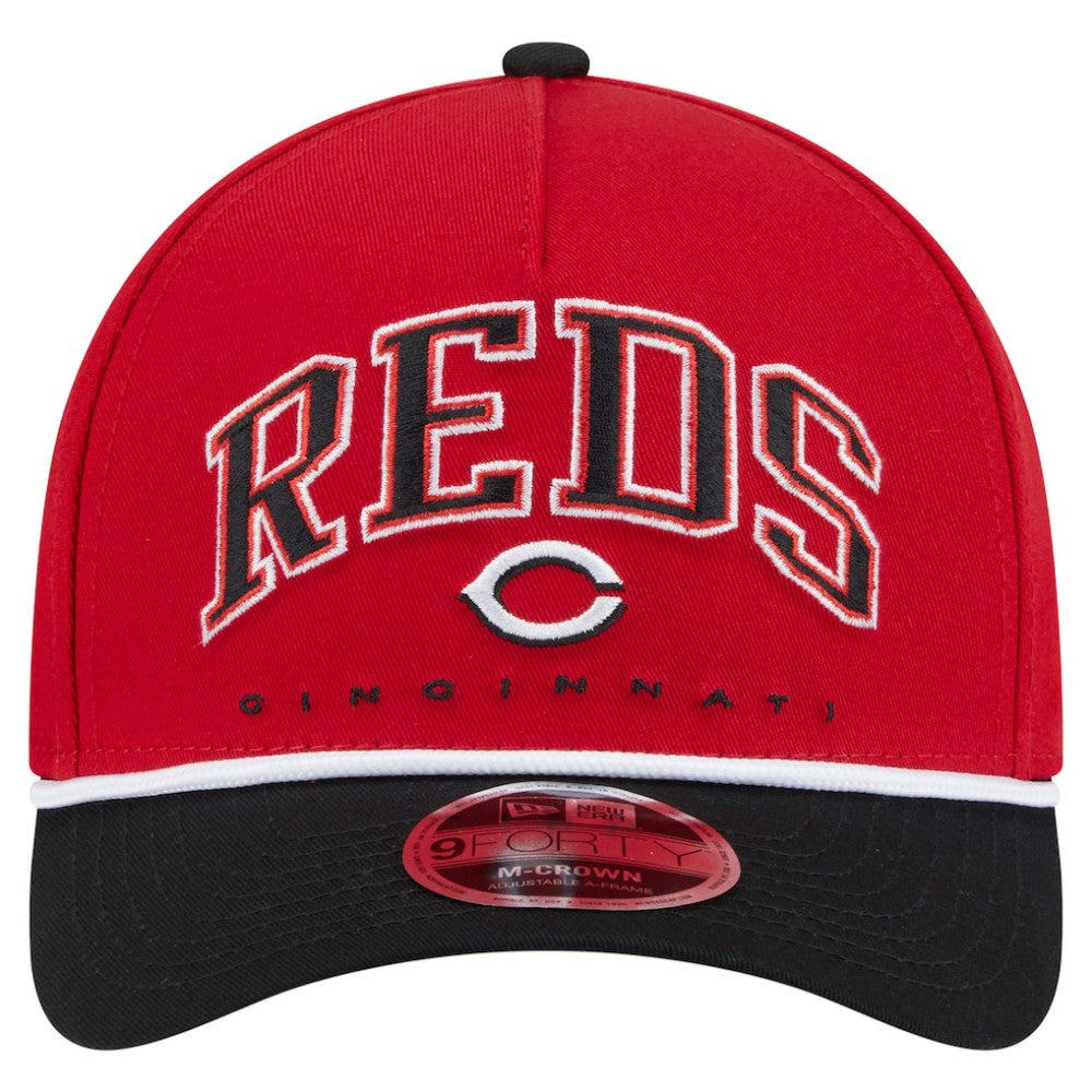 Cincinnati Reds New Era Arch 9FORTY A-Frame M-Crown Adjustable Hat - MLB Hats
