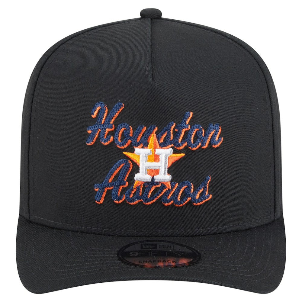 Houston Astros New Era Chainstitch 9FIFTY A-Frame Snapback Hat - MLB Hats
