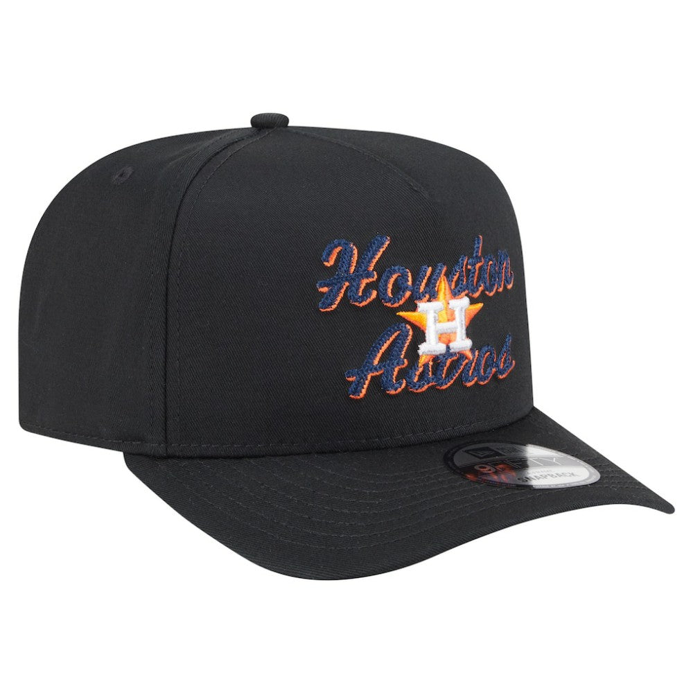 Houston Astros New Era Chainstitch 9FIFTY A-Frame Snapback Hat - MLB Hats