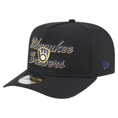 Milwaukee Brewers New Era Chainstitch 9FIFTY A-Frame Snapback Hat - MLB Hats