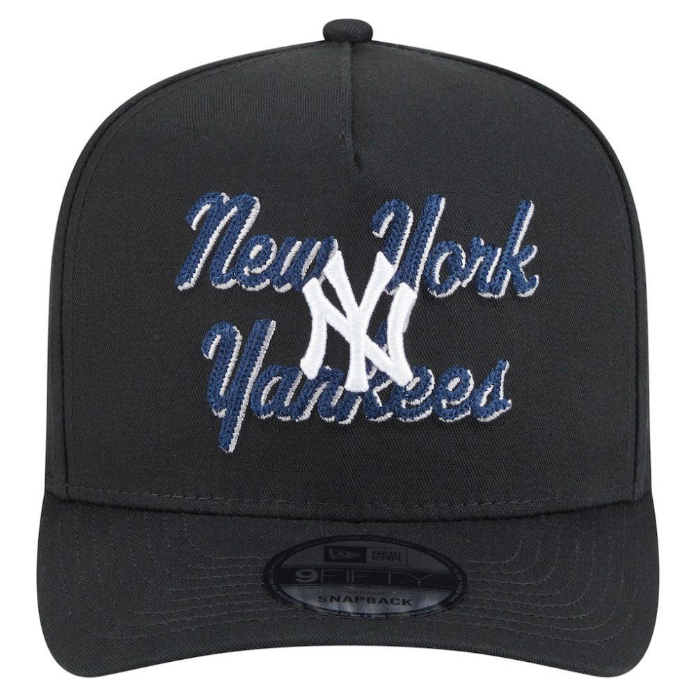 New York Yankees New Era Chainstitch 9FIFTY A-Frame Snapback Hat - MLB Hats