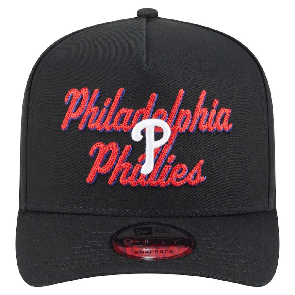 Philadelphia Phillies New Era Chainstitch 9FIFTY A-Frame Snapback Hat - MLB Hats