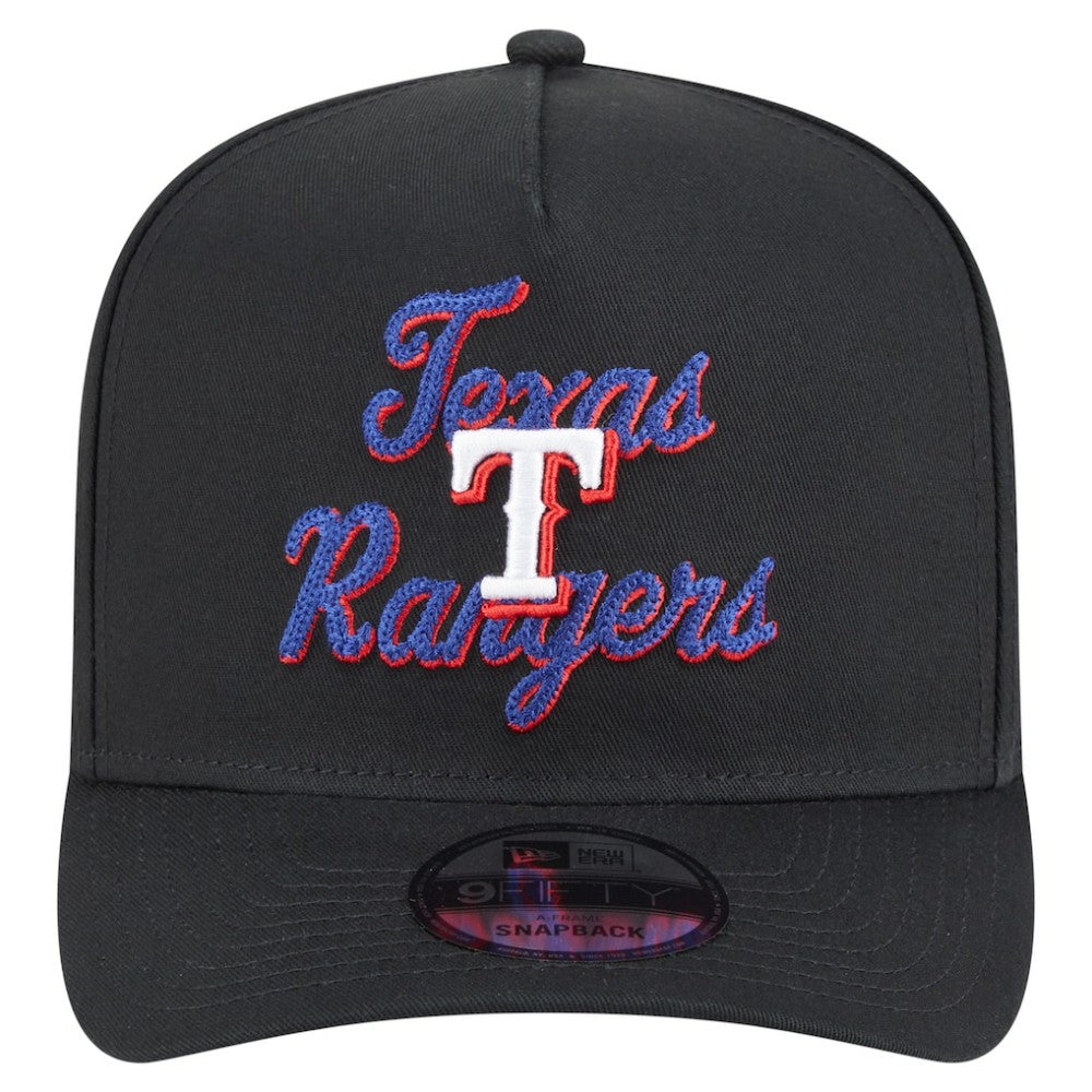 Texas Rangers New Era Chainstitch 9FIFTY A-Frame Snapback Hat - MLB Hats