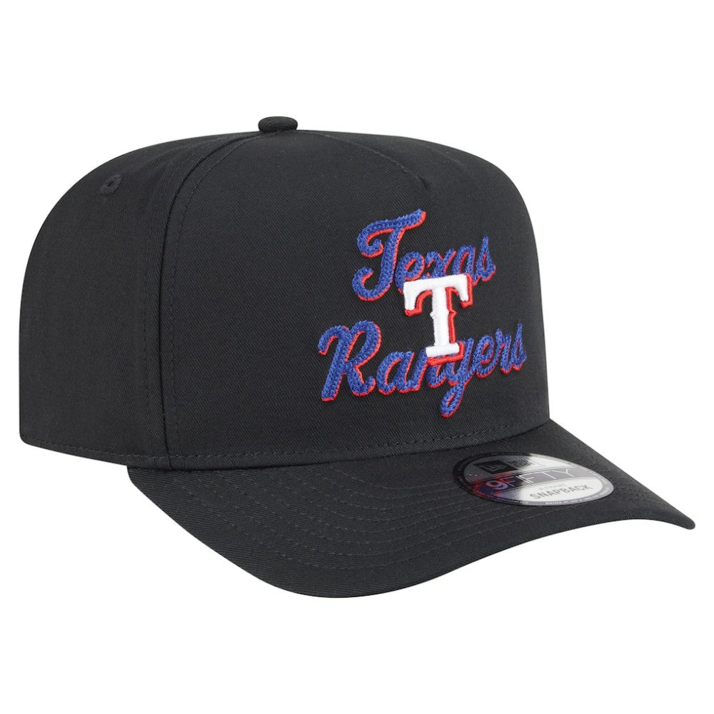 Texas Rangers New Era Chainstitch 9FIFTY A-Frame Snapback Hat - MLB Hats