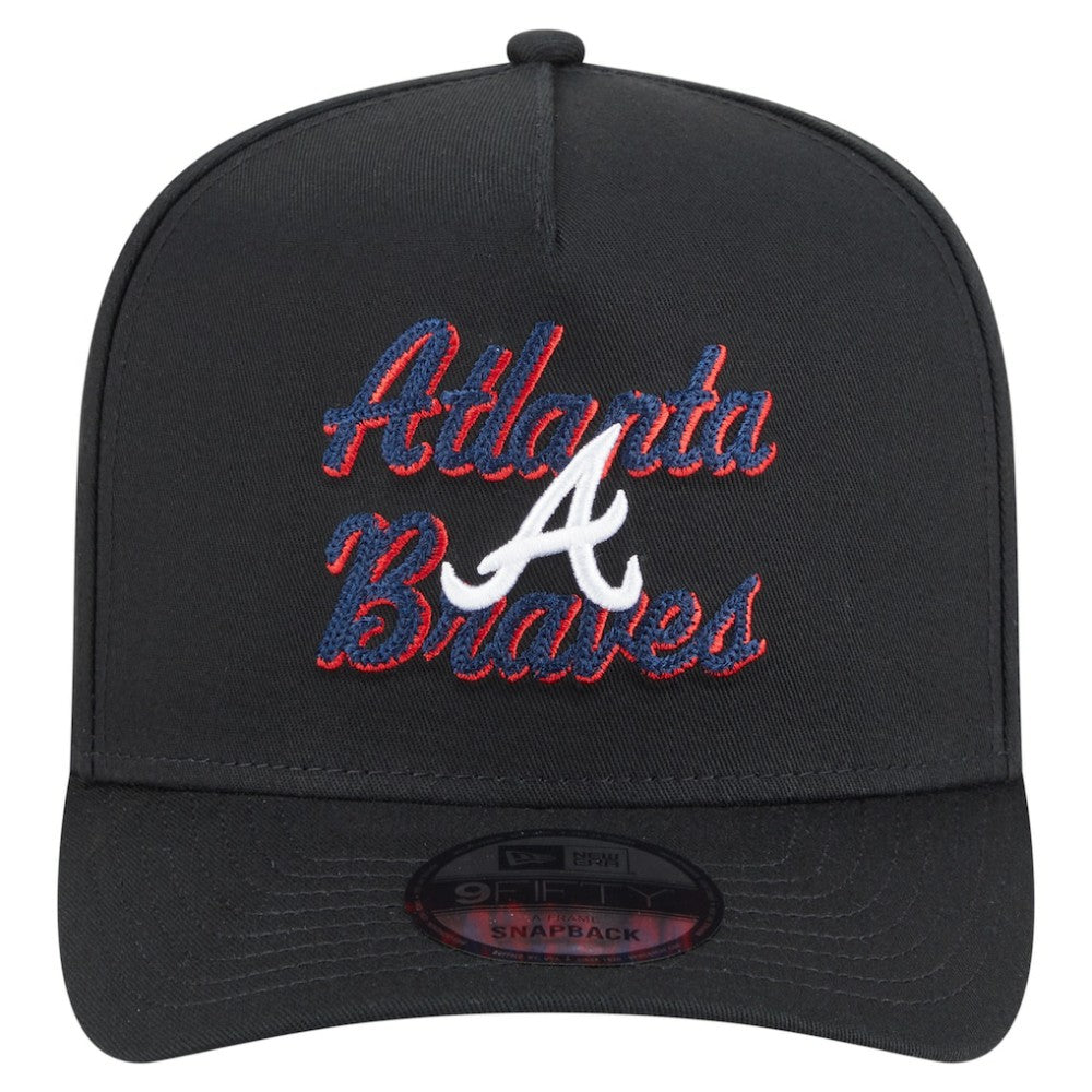 Atlanta Braves New Era Chainstitch 9FIFTY A-Frame Snapback Hat - MLB Hats