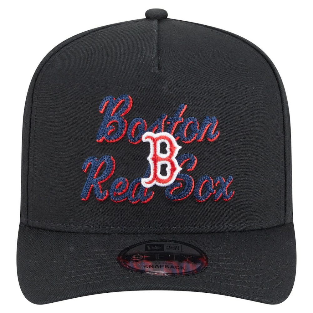 Boston Red Sox New Era Chainstitch 9FIFTY A-Frame Snapback Hat - MLB Hats