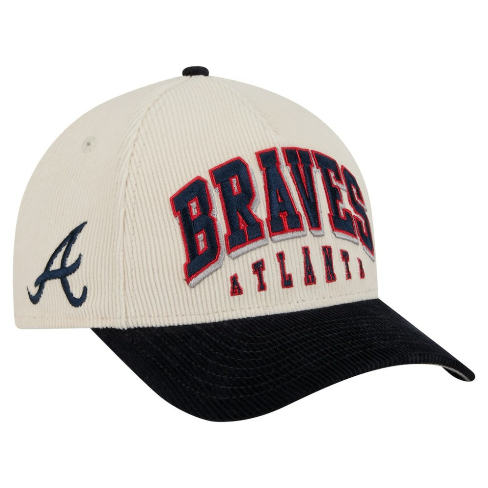 Atlanta Braves New Era Sided Corduroy 9FORTY A-Frame Adjustable Hat - MLB Hats