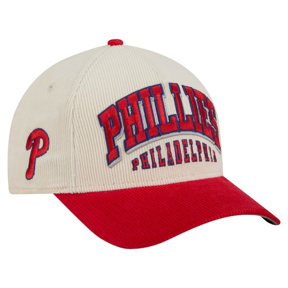 Philadelphia Phillies New Era Sided Corduroy 9FORTY A-Frame Adjustable Hat - MLB Hats
