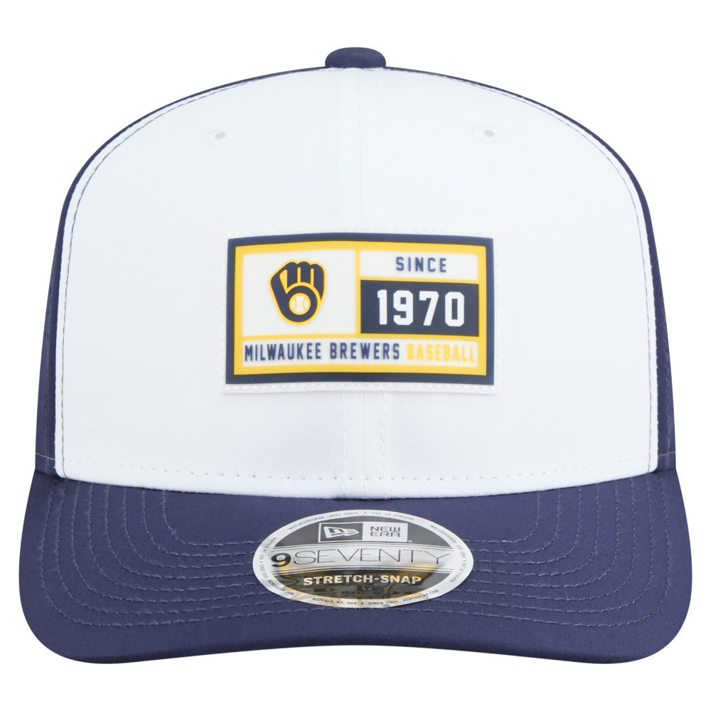 Milwaukee Brewers New Era Established Patch 9SEVENTY Adjustable Hat - MLB Hats