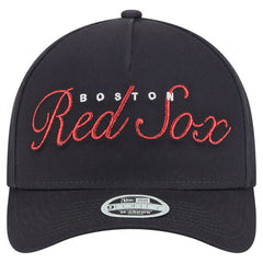 Boston Red Sox New Era Women's Metallic A-Frame 9FORTY Adjustable Hat - MLB Hats