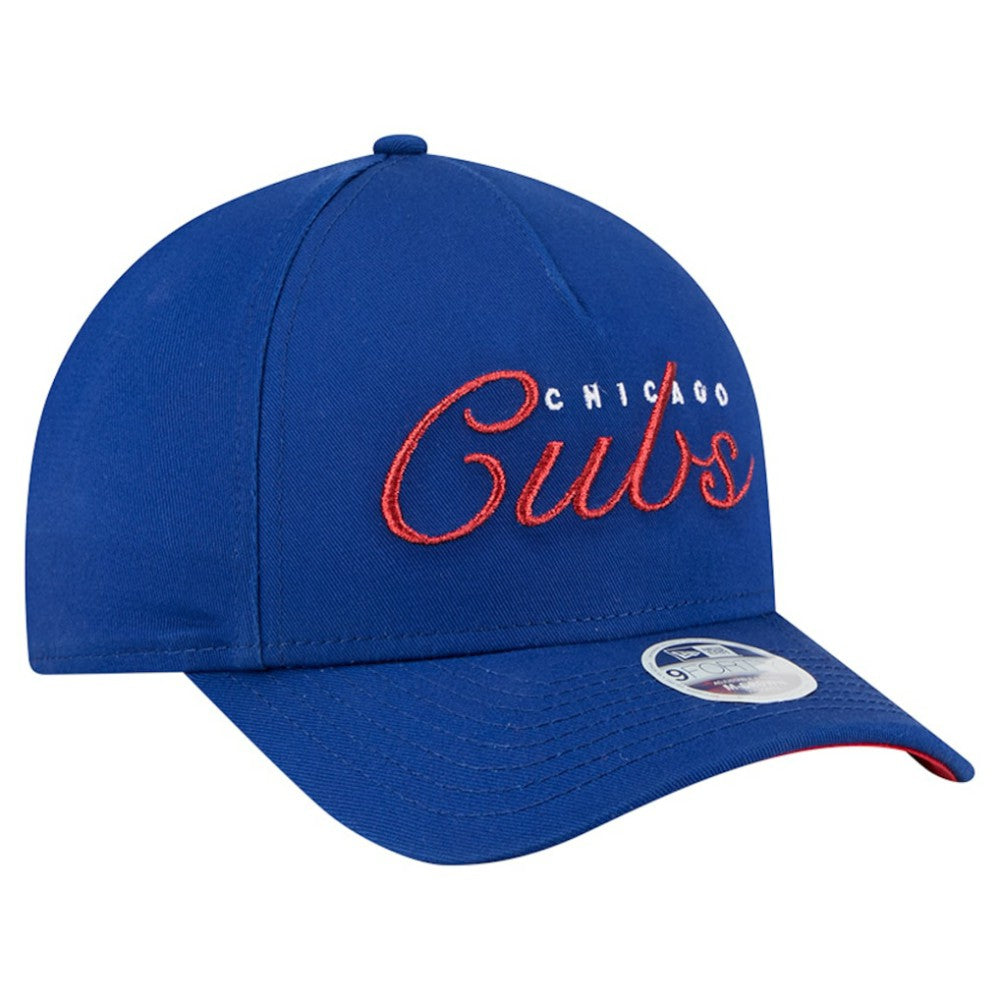 Chicago Cubs New Era Women's Metallic A-Frame 9FORTY Adjustable Hat - MLB Hats