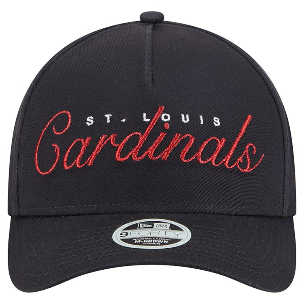 St. Louis Cardinals New Era Women's Metallic A-Frame 9FORTY Adjustable Hat - MLB Hats
