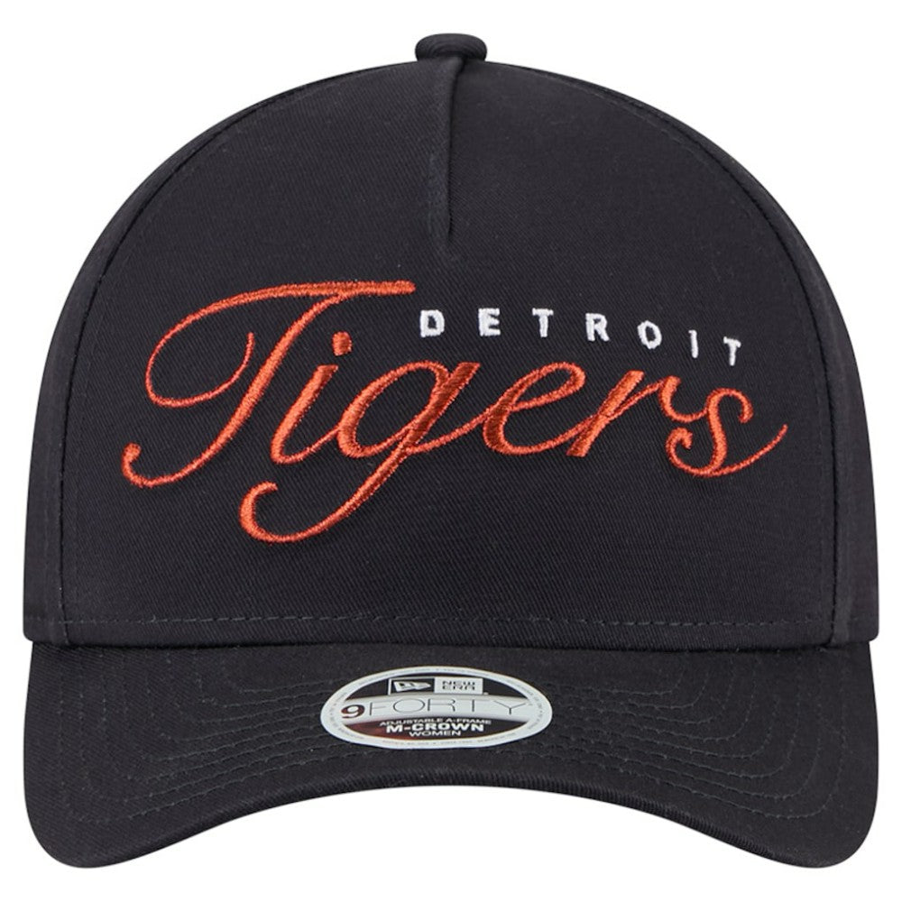 Detroit Tigers New Era Women's Metallic A-Frame 9FORTY Adjustable Hat - MLB Hats