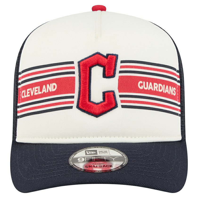 Cleveland Guardians New Era Banner A-Frame 9FIFTY Trucker Snapback Hat - MLB Hats