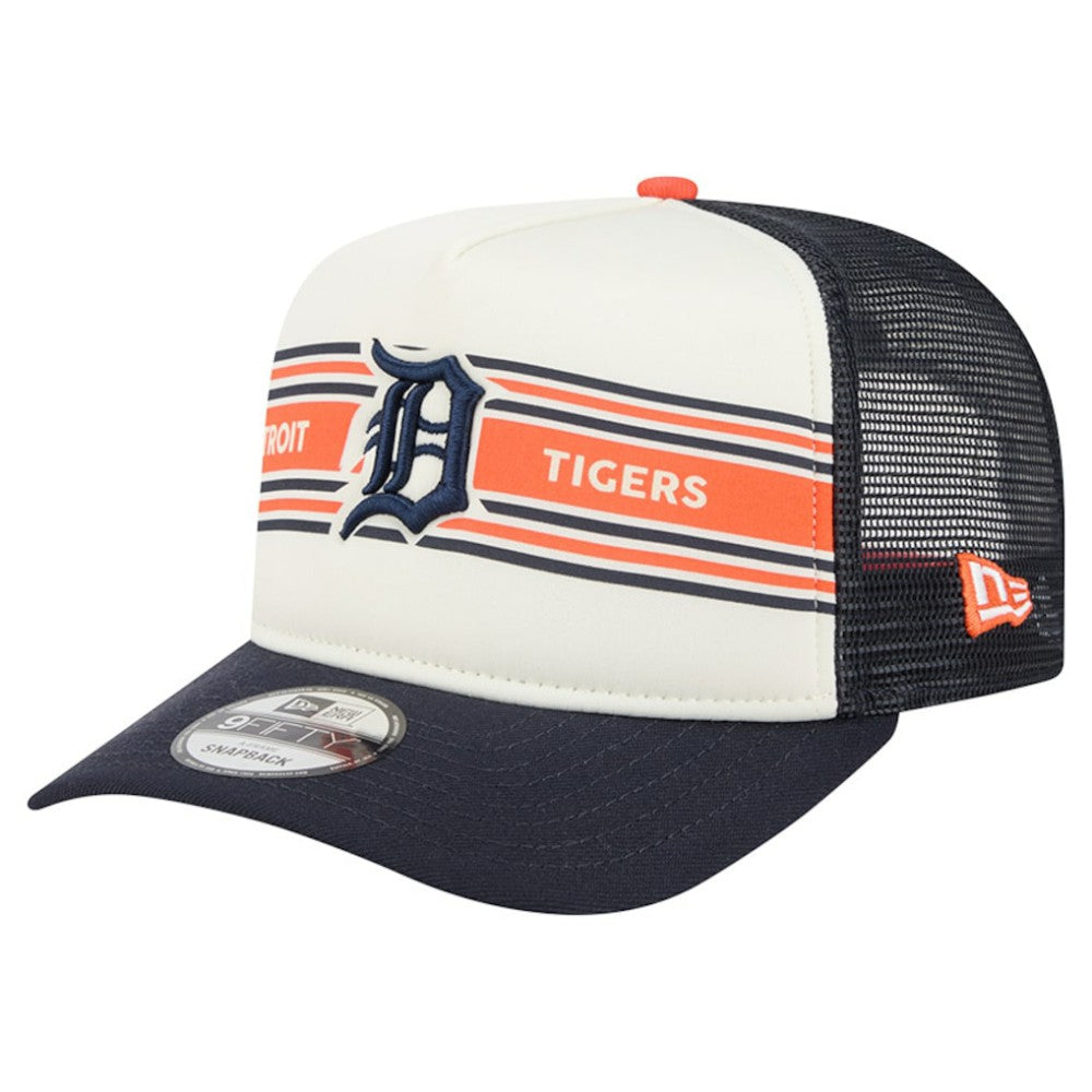 Detroit Tigers New Era Banner A-Frame 9FIFTY Trucker Snapback Hat - MLB Hats