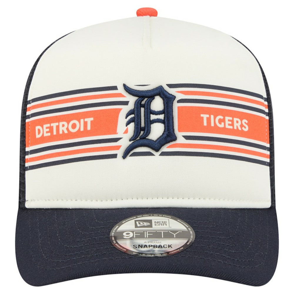 Detroit Tigers New Era Banner A-Frame 9FIFTY Trucker Snapback Hat - MLB Hats