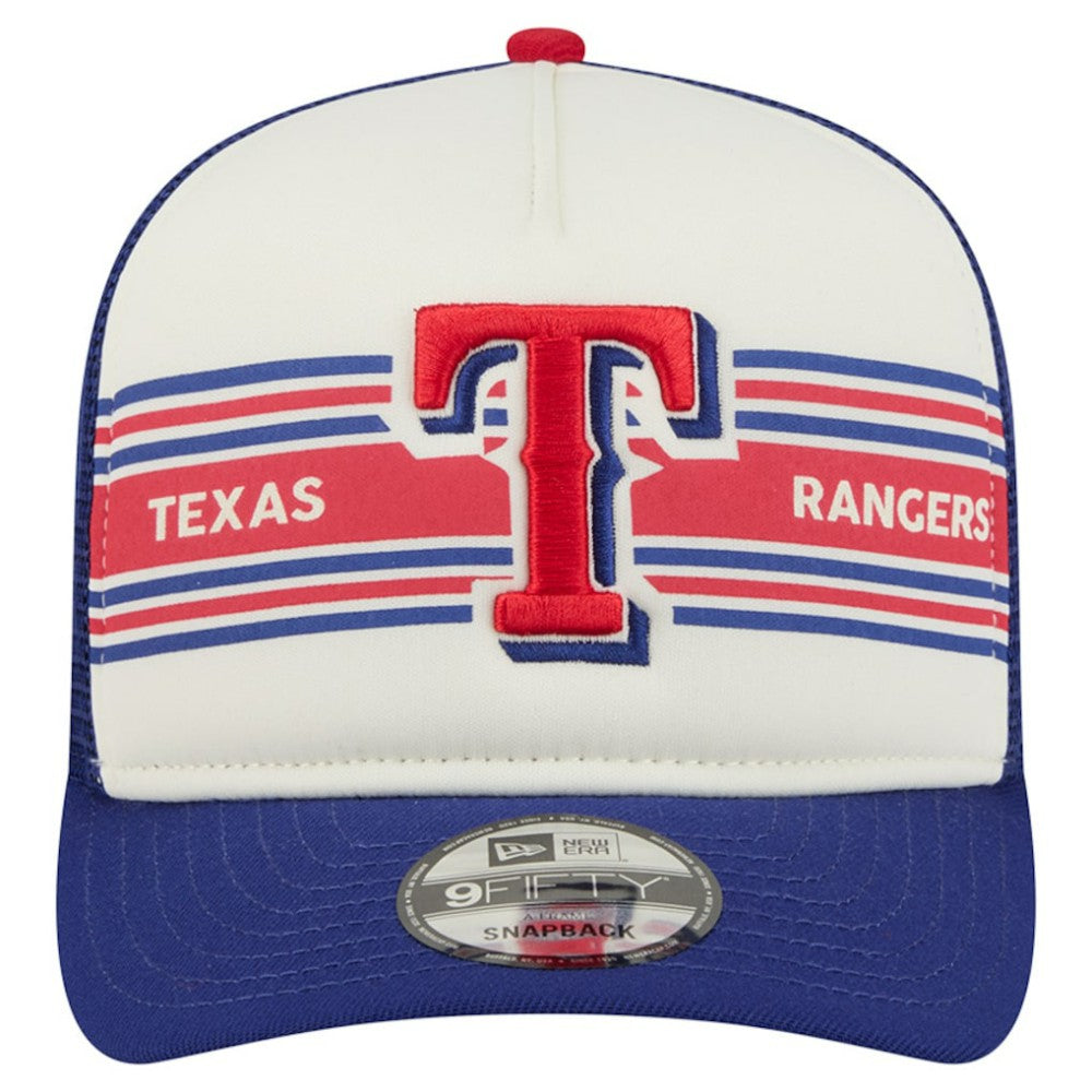 Texas Rangers New Era Banner A-Frame 9FIFTY Trucker Snapback Hat - MLB Hats