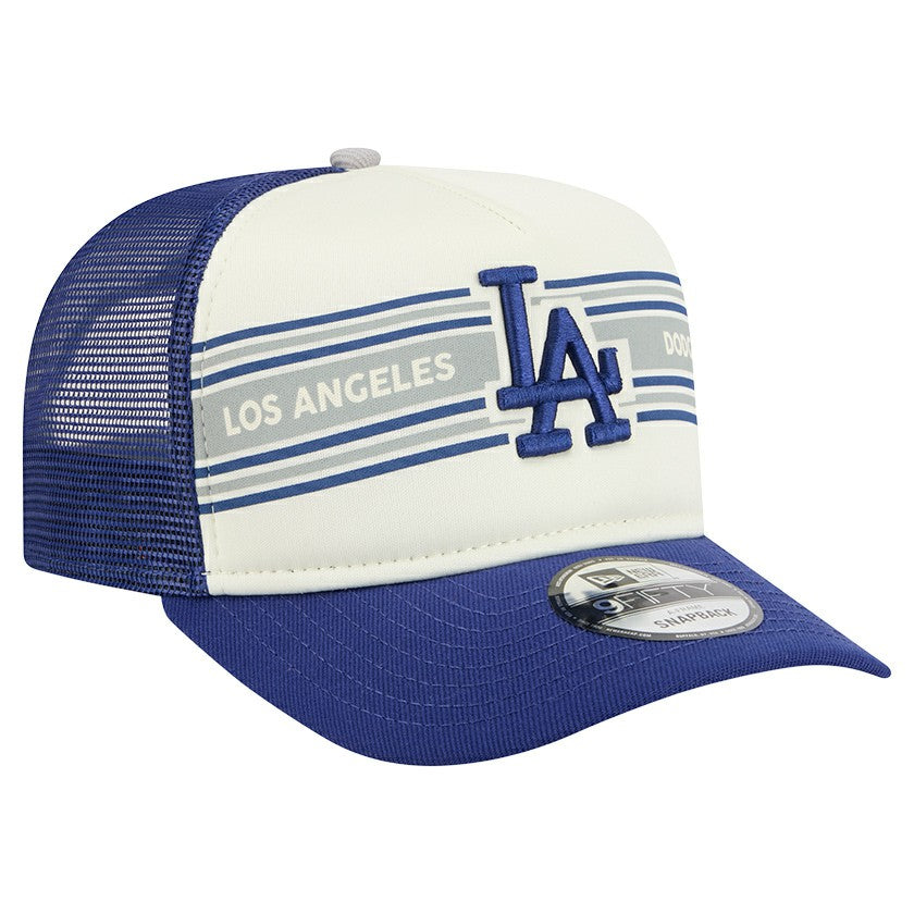 Los Angeles Dodgers New Era Banner A-Frame 9FIFTY Trucker Snapback Hat - MLB Hats