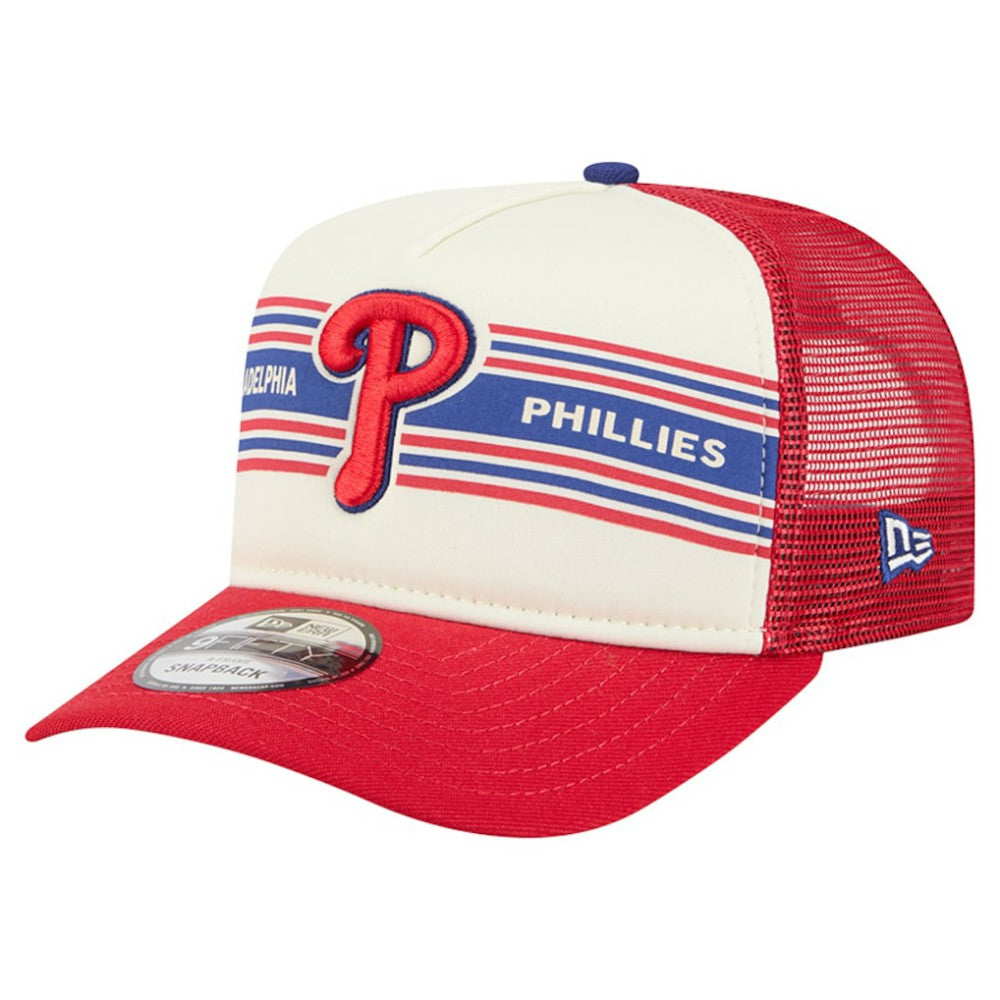 Philadelphia Phillies New Era Banner A-Frame 9FIFTY Trucker Snapback Hat - MLB Hats