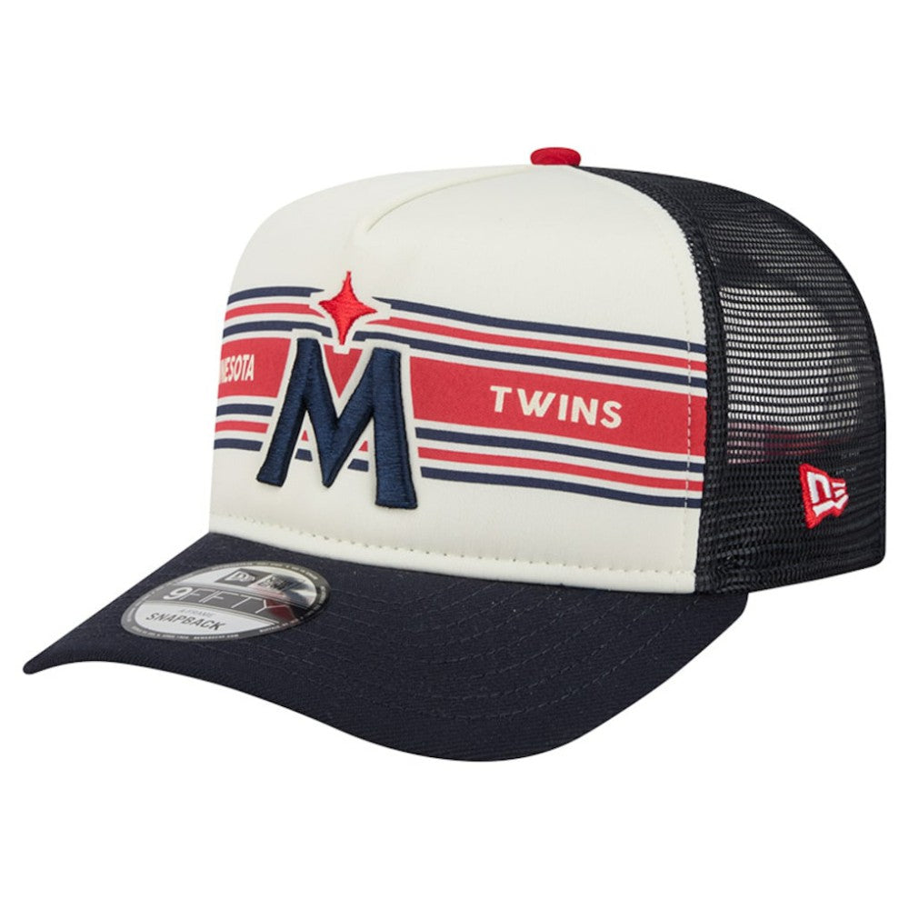 Minnesota Twins New Era Banner A-Frame 9FIFTY Trucker Snapback Hat - MLB Hats
