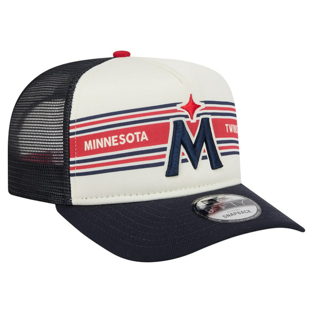 Minnesota Twins New Era Banner A-Frame 9FIFTY Trucker Snapback Hat - MLB Hats