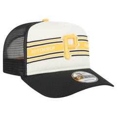 Pittsburgh Pirates New Era Banner A-Frame 9FIFTY Trucker Snapback Hat - MLB Hats