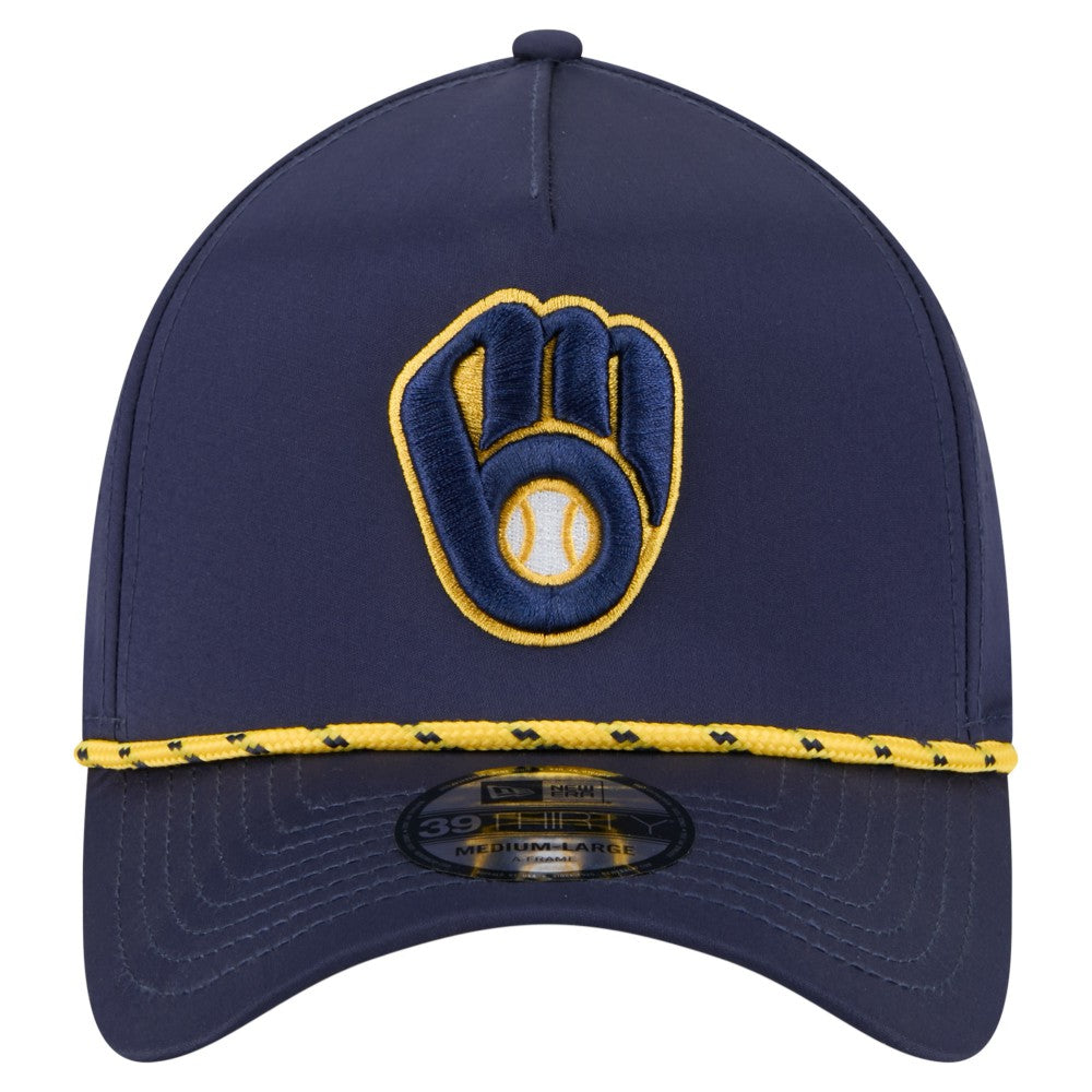 Milwaukee Brewers New Era 39THIRTY A-Frame Perforated Flex Hat - MLB Hats