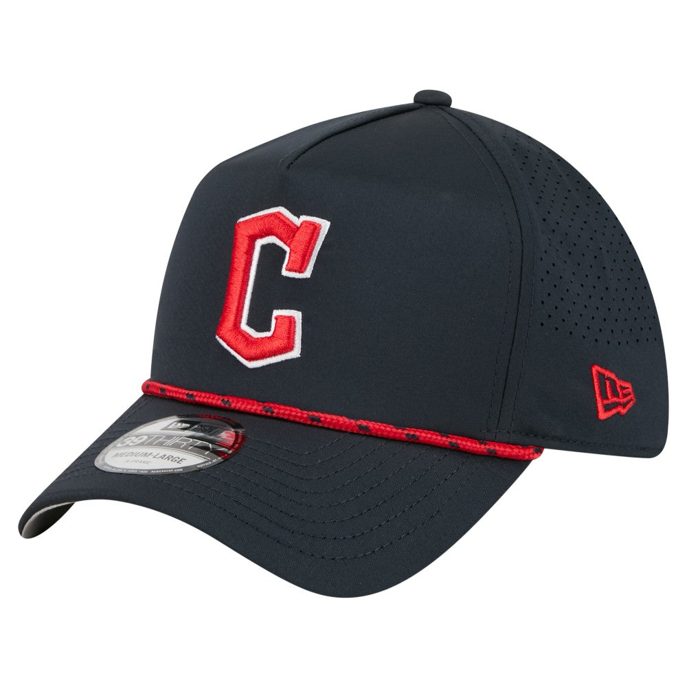 Cleveland Guardians New Era 39THIRTY A-Frame Perforated Flex Hat - MLB Hats