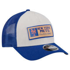 New York Mets New Era Text A-Frame Trucker 9FORTY Hat - MLB Hats