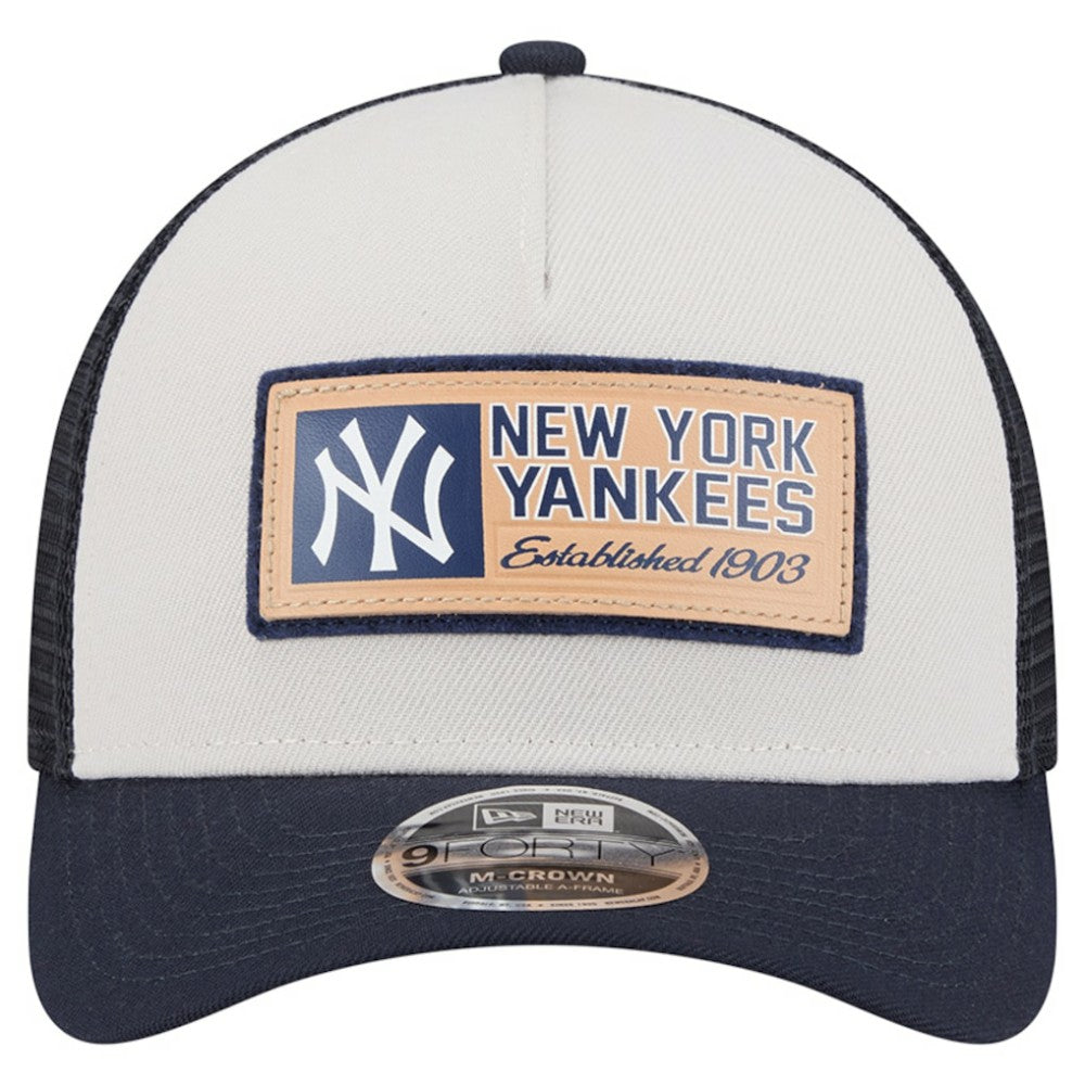 New York Yankees New Era Text A-Frame Trucker 9FORTY Hat - MLB Hats