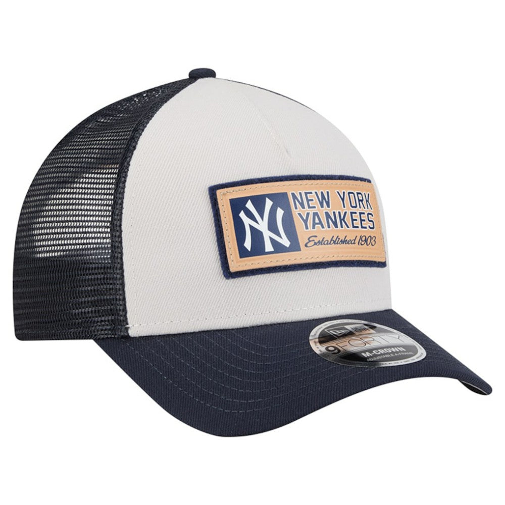 New York Yankees New Era Text A-Frame Trucker 9FORTY Hat - MLB Hats