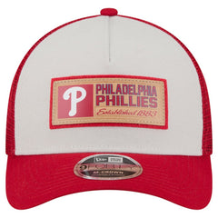 Philadelphia Phillies New Era Text A-Frame Trucker 9FORTY Hat - MLB Hats
