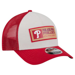 Philadelphia Phillies New Era Text A-Frame Trucker 9FORTY Hat - MLB Hats