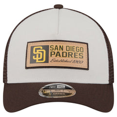 San Diego Padres New Era Text A-Frame Trucker 9FORTY Hat - MLB Hats