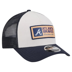 Atlanta Braves New Era Text A-Frame Trucker 9FORTY Hat - MLB Hats