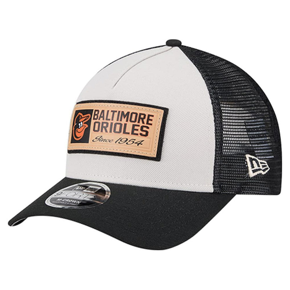 Baltimore Orioles New Era Text A-Frame Trucker 9FORTY Hat - MLB Hats