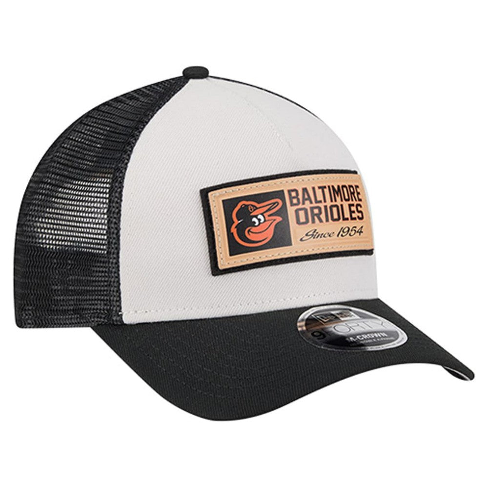 Baltimore Orioles New Era Text A-Frame Trucker 9FORTY Hat - MLB Hats