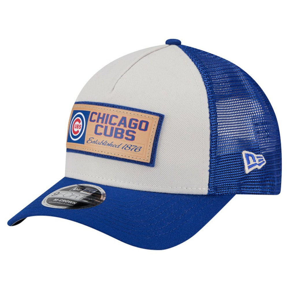 Chicago Cubs New Era Text A-Frame Trucker 9FORTY Hat - MLB Hats