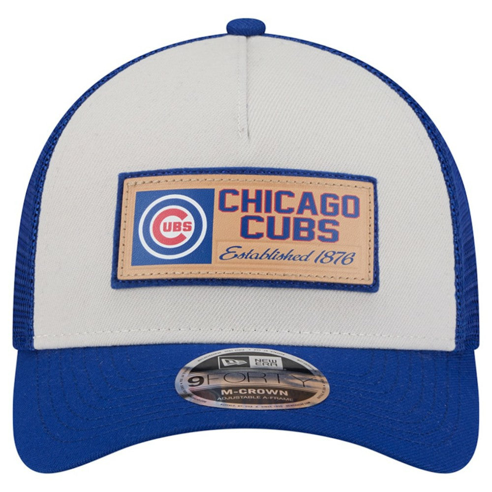 Chicago Cubs New Era Text A-Frame Trucker 9FORTY Hat - MLB Hats
