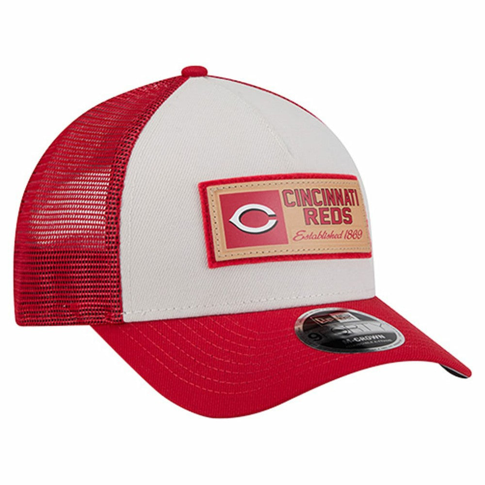 Cincinnati Reds New Era Text A-Frame Trucker 9FORTY Hat - MLB Hats