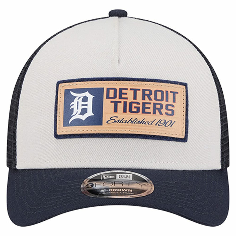Detroit Tigers New Era Text A-Frame Trucker 9FORTY Hat - MLB Hats