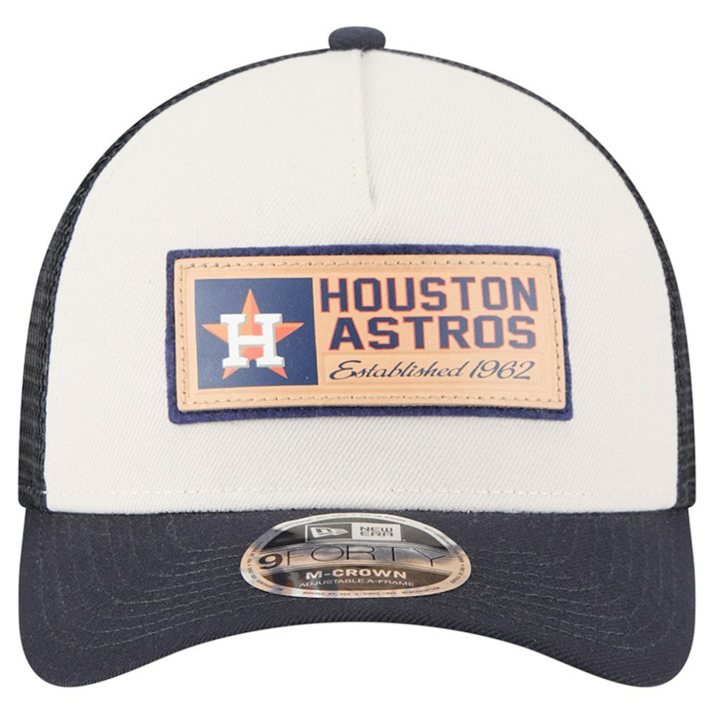 Houston Astros New Era Text A-Frame Trucker 9FORTY Hat - MLB Hats