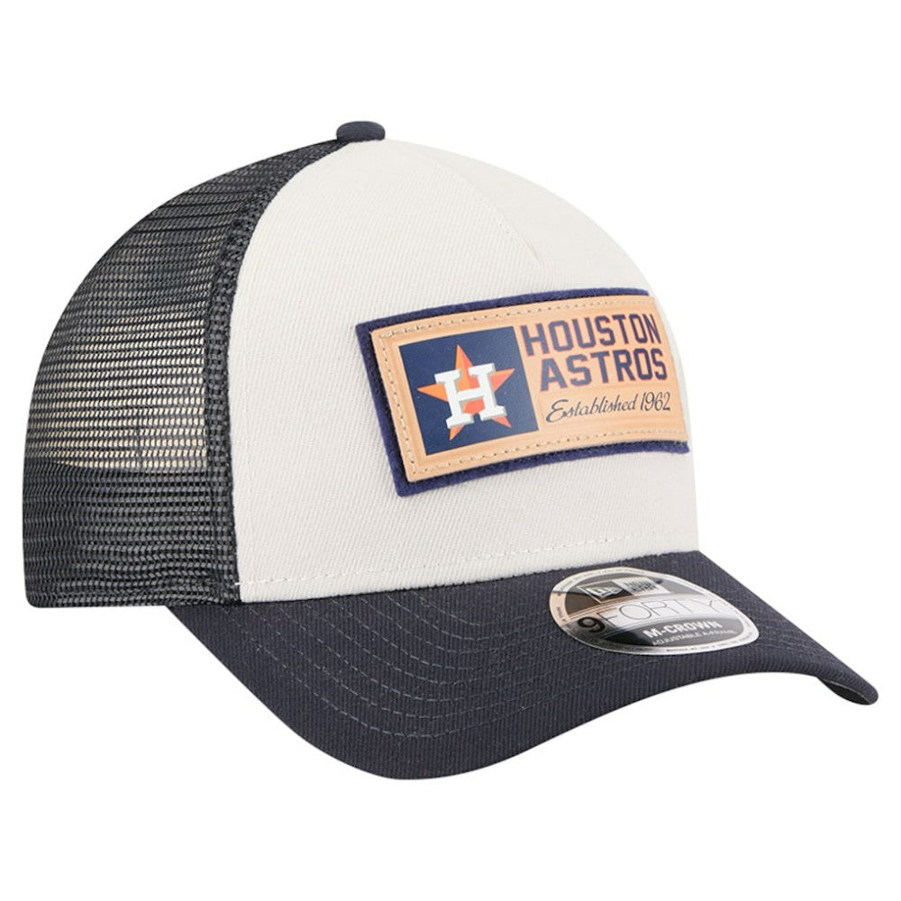 Houston Astros New Era Text A-Frame Trucker 9FORTY Hat - MLB Hats