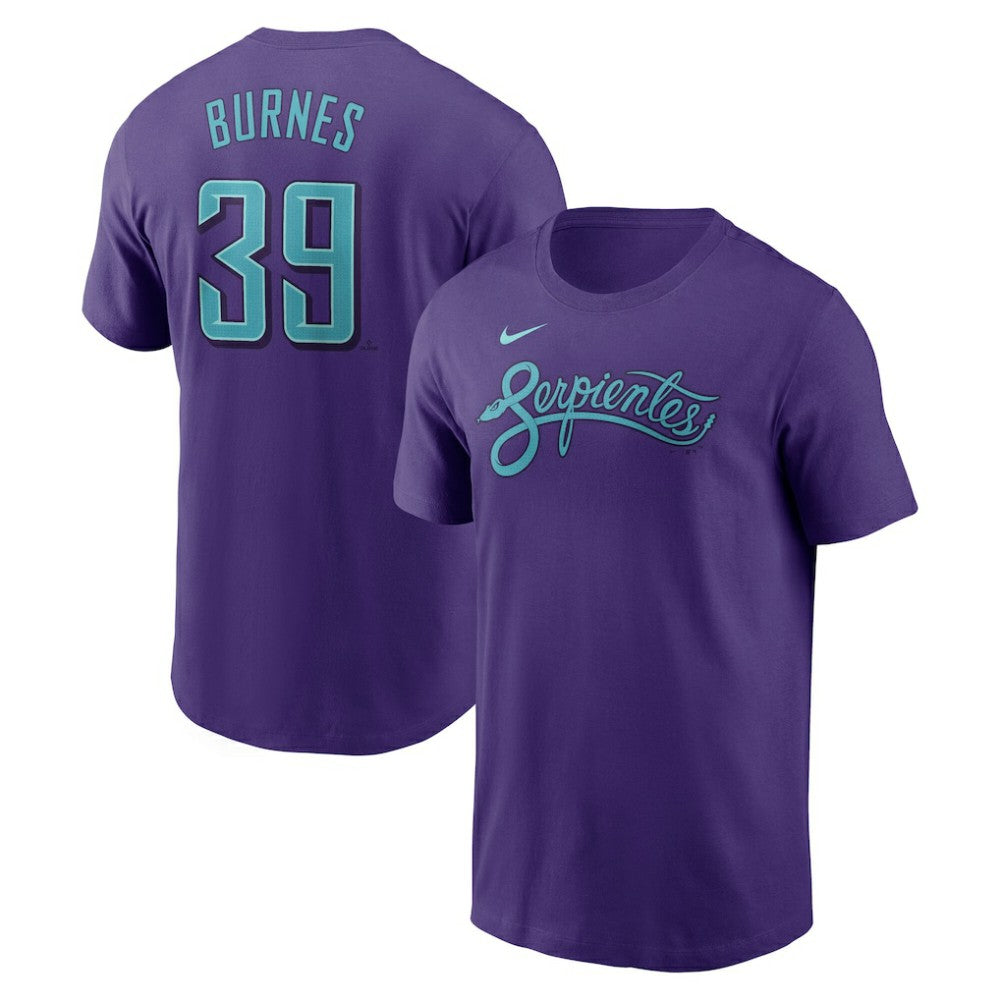 Corbin Burnes Arizona Diamondbacks Nike 2025 City Connect Fuse Name & Number T-Shirt - MLB T-shirts