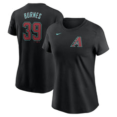 Corbin Burnes Arizona Diamondbacks Nike Women's Fuse Name & Number T-Shirt - MLB T-shirts