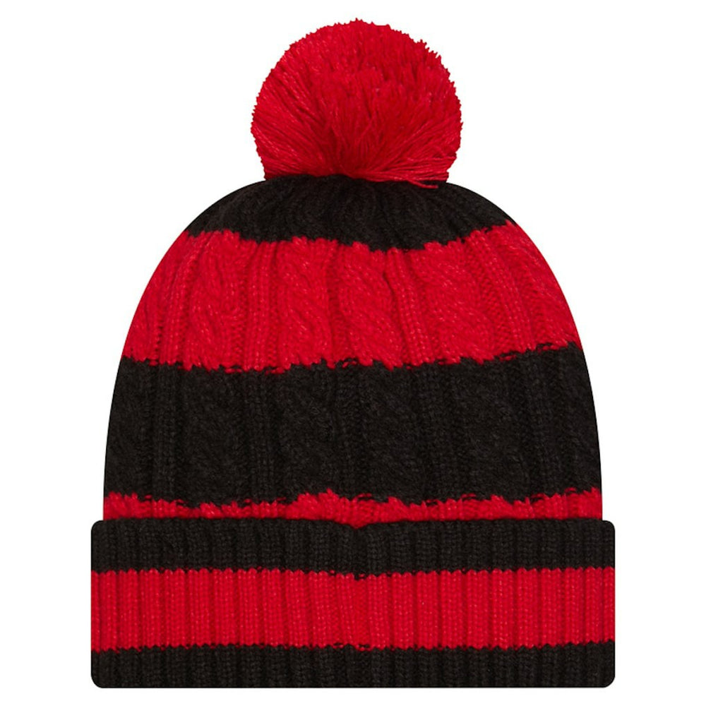 San Francisco 49ers Women's Braided Cuffed Knit Hat with Pom | NFL Online