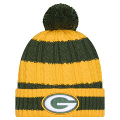 Green Bay Packers Women's Braided Cuffed Knit Hat with Pom | NFL On sale
