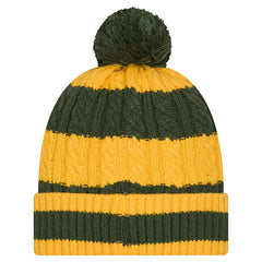 Green Bay Packers Women's Braided Cuffed Knit Hat with Pom | NFL On sale